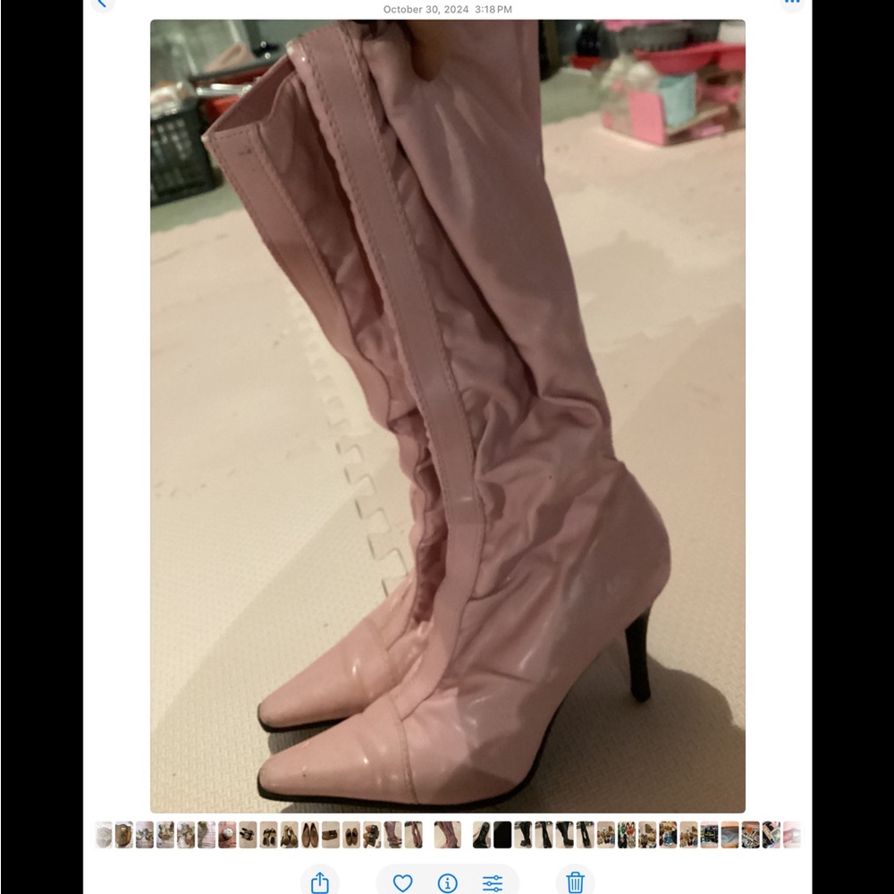 Vintage bakersElegant Pink Heeled Boots